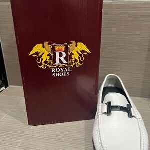 Men's White Loafers
